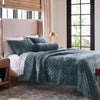 Luxe Diamond Stitch Velvet Quilt King