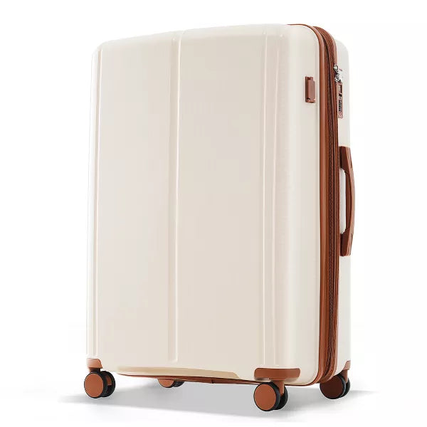 4 PCS Luggage Set, PP Lightweight Suitcase with Spinner Wheels and TSA Lock, Black
