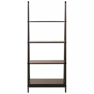 Avalon A Frame Shelf Espresso Brown -Modern 4-Tier Ladder Bookcase