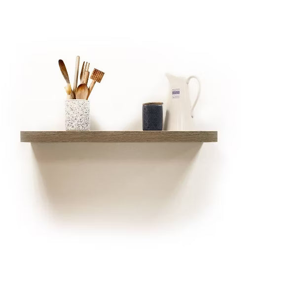 Floating Shelf Wall Mounted Hidden Brackets Rustic Wood