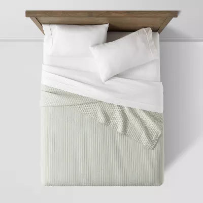 Washed Cotton Sateen Quilt - King
