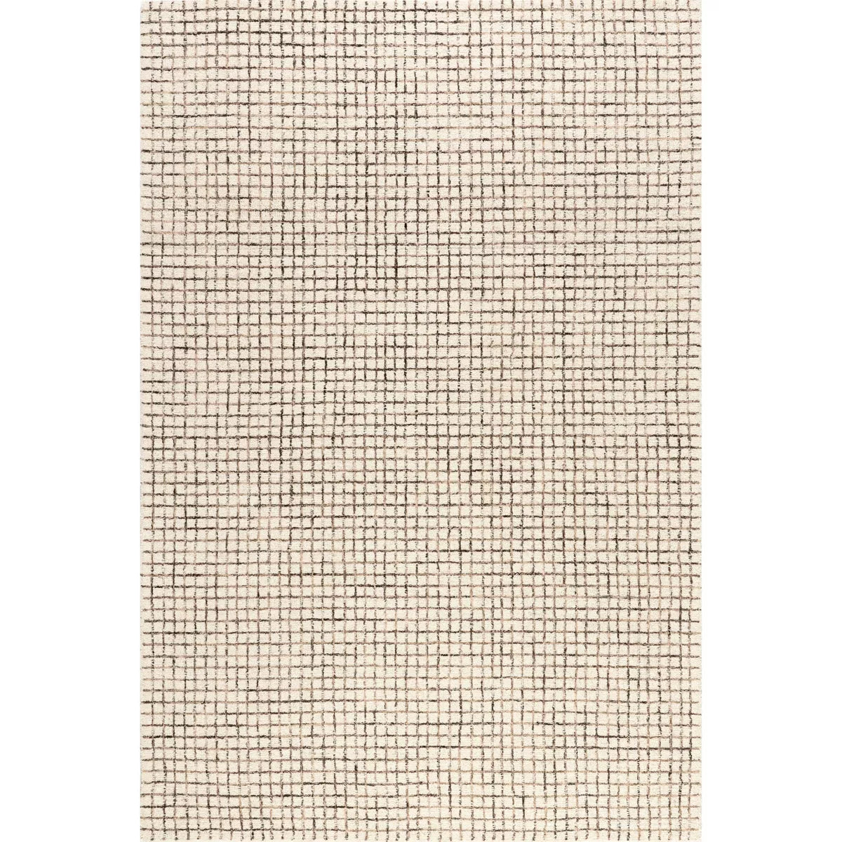 Nuloom Melrose Checked Wool Area Rug 6'x9'
