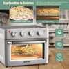 7-in-1 Air Fryer Toaster Oven Dehydrate Convection Ovens w/ 5 Accessories
