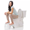 The Original Bathroom Toilet Stool White : Microfiber, Machine Washable, Non-Slip Backing