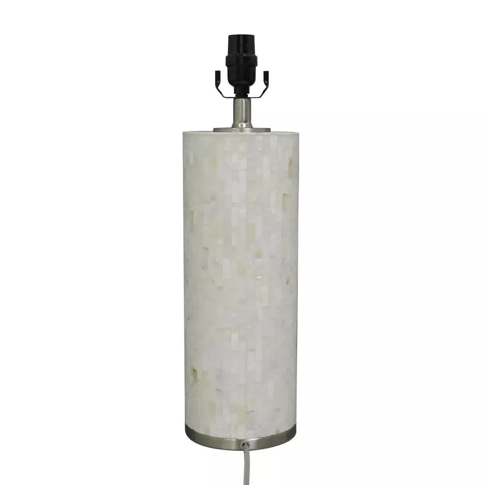 Capiz Subway Tile Large Lamp Base Shell