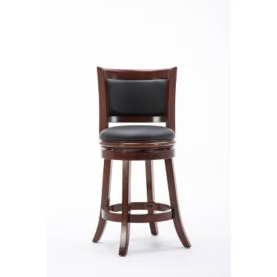 Augusta Swivel Counter Height Barstool Hardwood