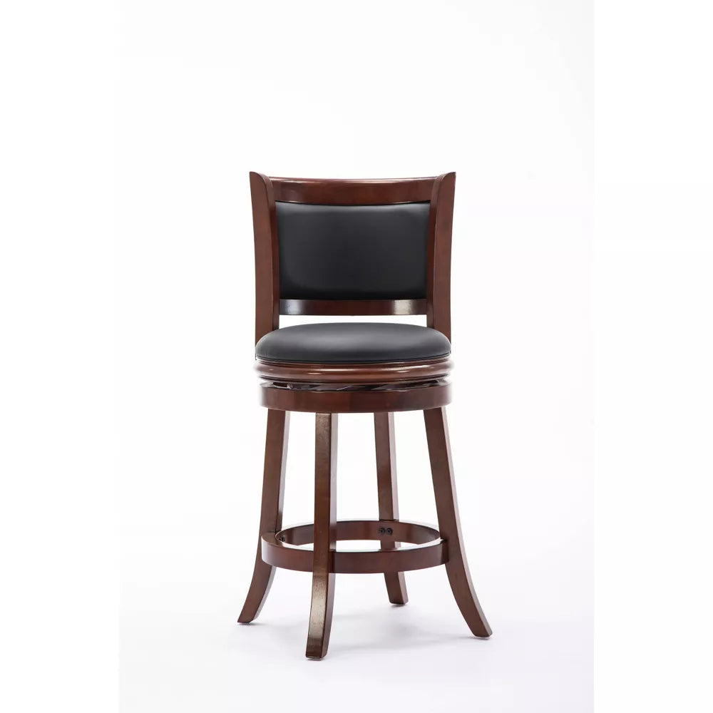Augusta Swivel Counter Height Barstool Hardwood