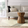Line Geo Area Rug Cream 5'x7'