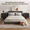 3 Drawer Dresser for Bedroom, Large Nightstand Chest of Drawers