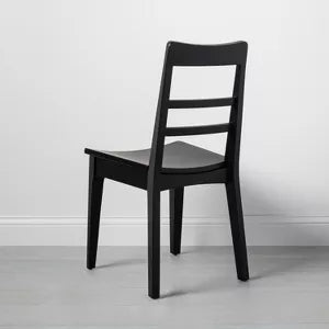 2pk Wood Ladder Back Dining Chair Set