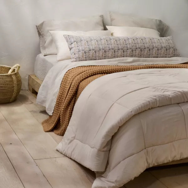 Chunky Knit Bed Blanket - Full/Queen