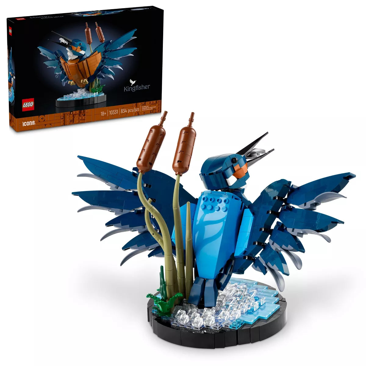 Icons Kingfisher Bird Building Set for Build and Display