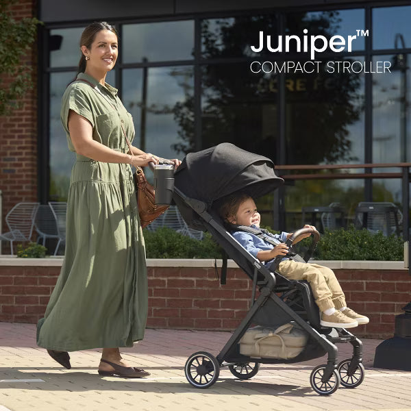 Compact Stroller, Lightweight Fold-and-Go Design - Raven Black