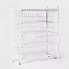 4 Drawer Metal Storage Organizer White