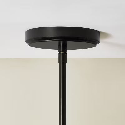 3-Arm Milk Glass Chandelier Ceiling Light