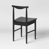 Biscoe Wood Dining Chair Black -  Rubberwood Frame, Traditional Style, Unupholstered