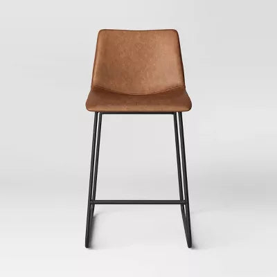Bowden Faux Leather Counter Height Barstool