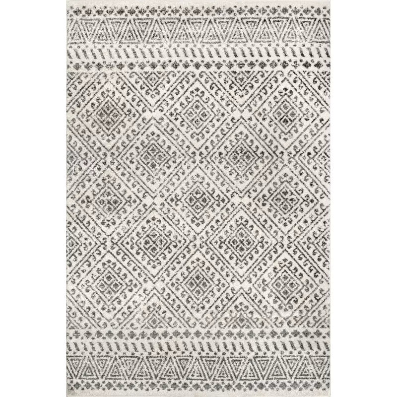 Medallion Washable Tufted And Hooked Rug - 4'x5'6