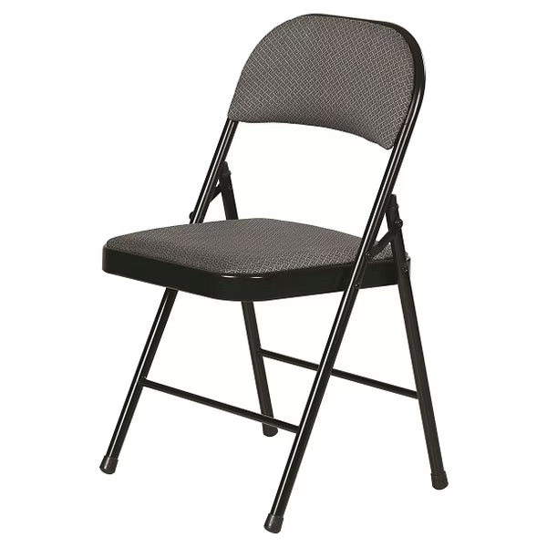 Fabric Padded Folding Chair Black, final cut