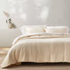 Textured Chambray Comforter and Sham Set Full/Queen