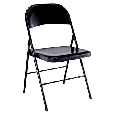 Metal Folding Chair Black - Set of 2