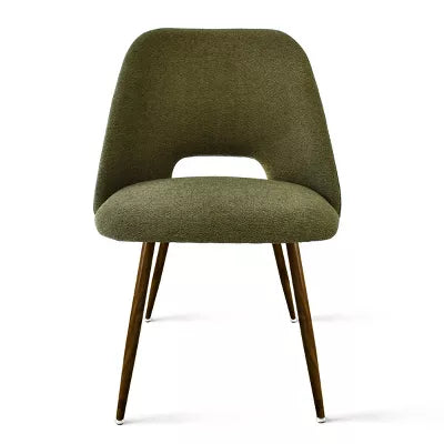 Edwin Upholstered Side Chair Walnut Legs