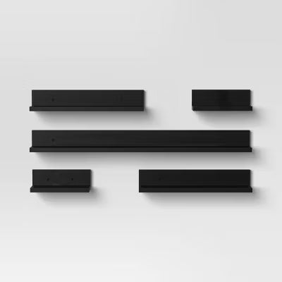 5pk Wall Shelf Picture Ledge