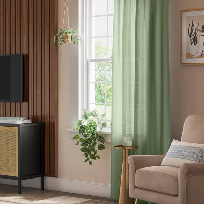 Solid Farrah Light Filtering Window Curtain Panel