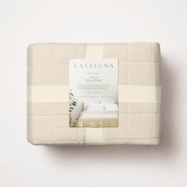 Heavyweight Linen Blend Quilt - King