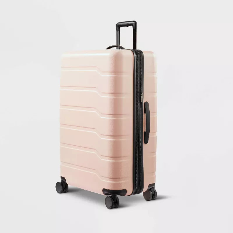 Hardside Large Checked Spinner Suitcase