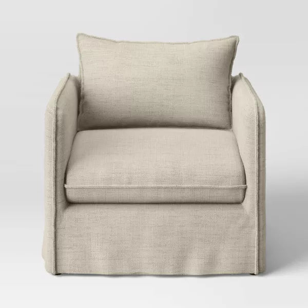 Berea Slouchy Lounge Chair with French Seams