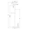 Torchiere Floor Lamp with Glass Shade