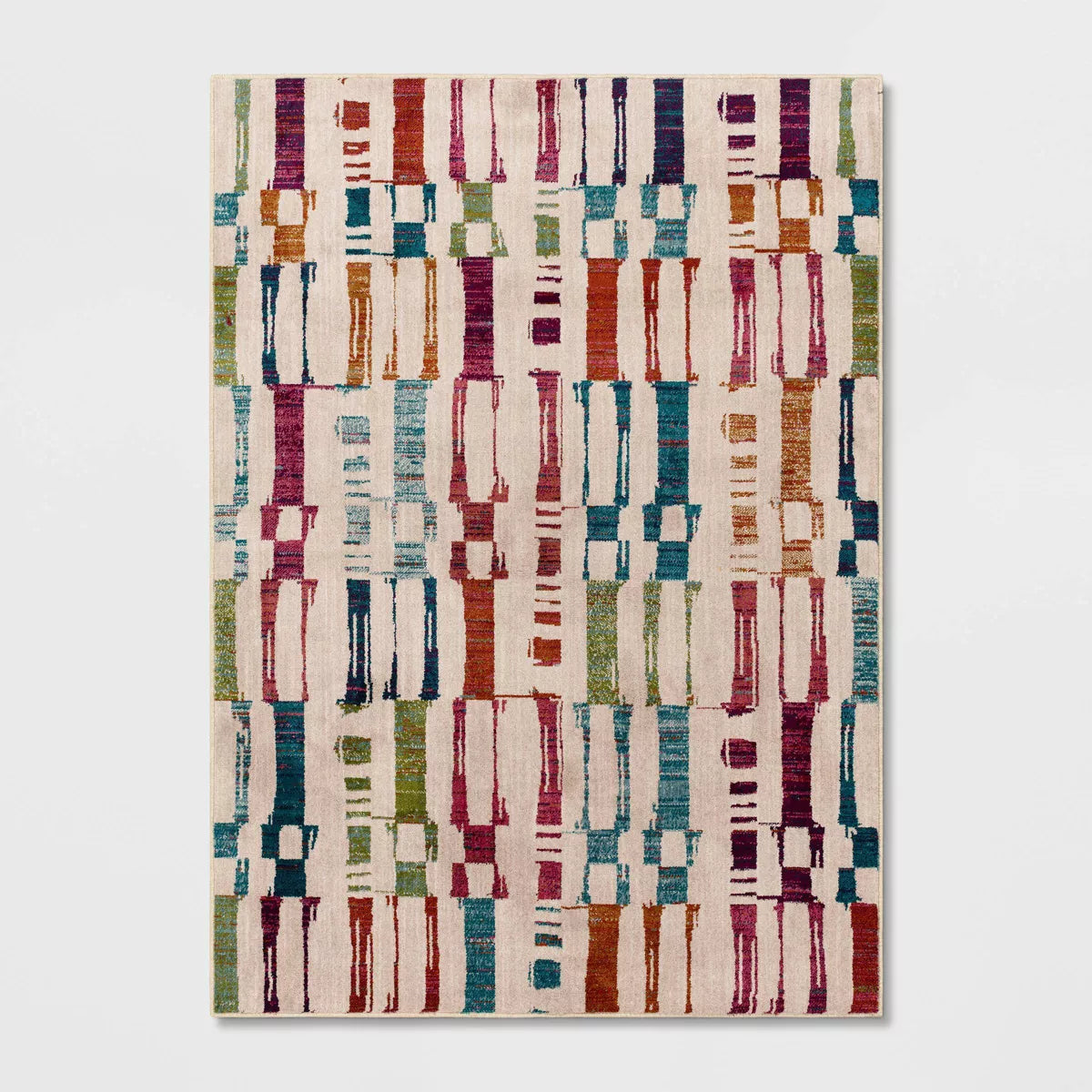 Modern Irregular Checkered Rug