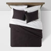 Washed Cotton Sateen Comforter and Sham Set Full/Queen