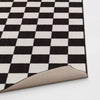 Washable Small Checker Accent Rug Charcoal and Ivory - 4'x5'5
