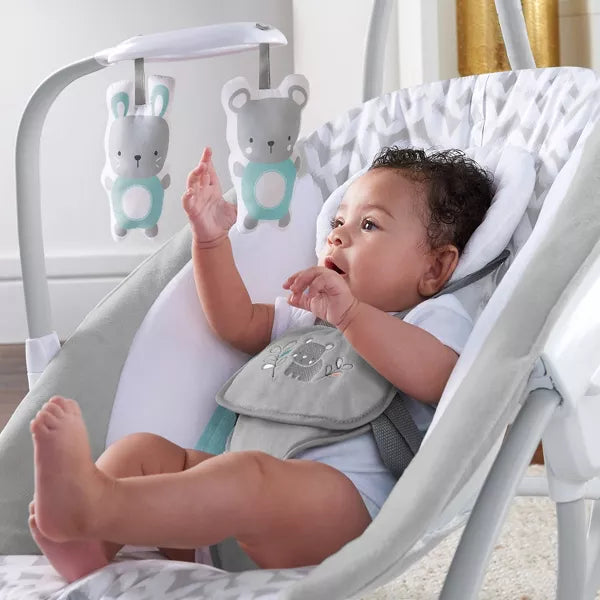 2-in-1 Multi-Direction Compact Baby Swing & Rocker with Vibrations - Raylan