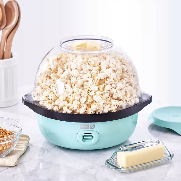 SmartStore Stirring Popcorn Maker - Aqua: Electric Popcorn Popper, Hand Wash