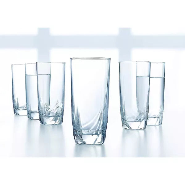 16.5 Ounce Ascot Cooler Glass, Set of 4, Tall, Clear
