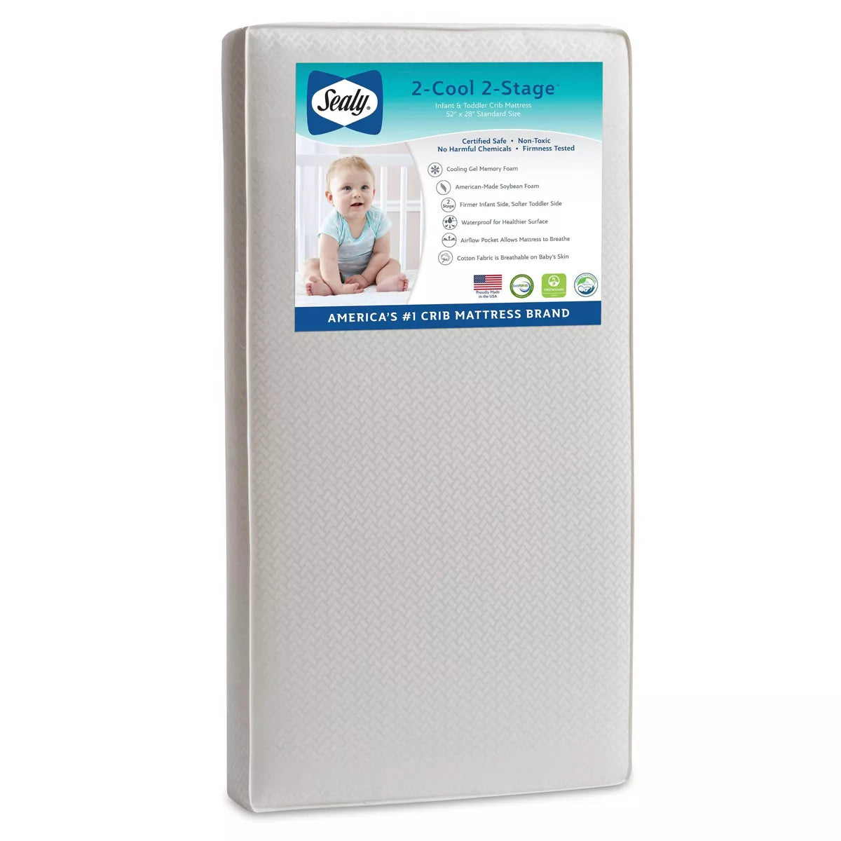 2-Cool 2-Stage Crib And Toddler Mattress