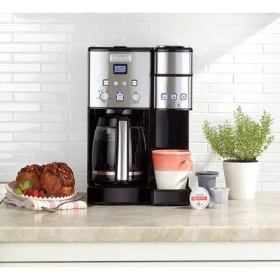 Coffee Center 12 Cup Coffeemaker and Single-Serve Brewer Stainless Steel