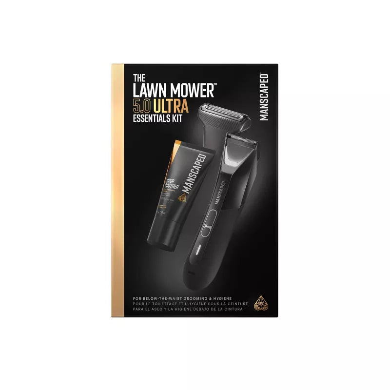The Lawn Mower Ultra Essentials Kit, SkinSafe Electric Groin and Body Hair Trimmer, Men's Grooming Gift Set