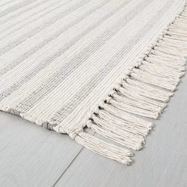 Stripe with Fringe Area Rug