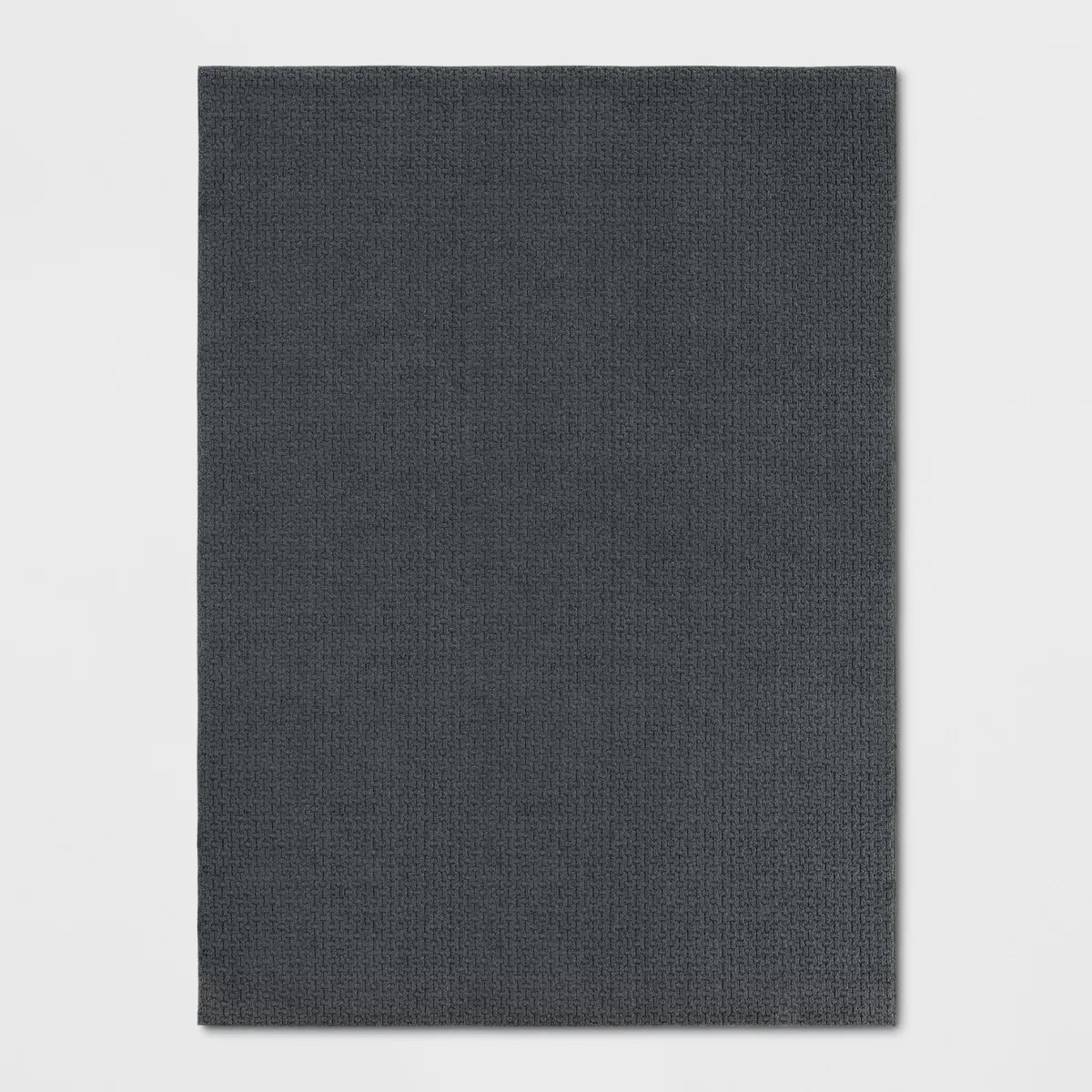 Washable Solid Machine Tufted Rug 4'X5'6"