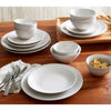 16pc Stoneware Siterra Dinnerware Set White