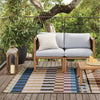 Blocked Stripes Outdoor Area Rug -  5'x7'