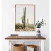 Sylvie Sunrise Cactus Framed Canvas by Amy Peterson Natural