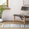 Washable Luna Aztec Diamond Printed Rug Black 2'4