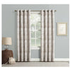 Blackout Darren Distressed Woven Jacquard Grommet Curtain Panel