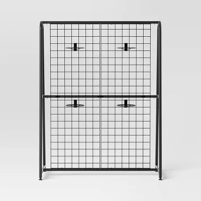 A-Frame Patio Decorative Screen Black