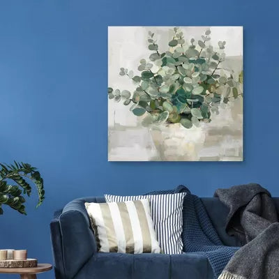 Eucalyptus Pot I by Studio Arts Unframed Wall Canvas